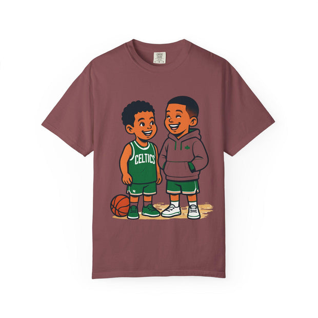 Celtics NBA Unisex Garment-Dyed T-shirt for Young Kids and NBA Fans, Basketball Tee Shirt, Sports Fan Apparel, Celtics Tshirt, NBA Clothing