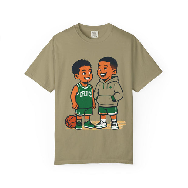 Celtics NBA Unisex Garment-Dyed T-shirt for Young Kids and NBA Fans, Basketball Tee Shirt, Sports Fan Apparel, Celtics Tshirt, NBA Clothing